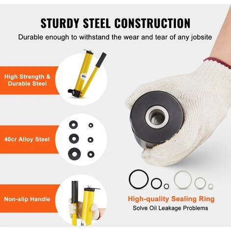 VEVOR Kit Di Punzonatrice Idraulica Per Perforazione Con 6 Dadi Pressione Massima Da 10 Tonnellate, Kit Di Utensili Per Perforazione Idraulica In Acciaio Misura Di Dadi 1,27cm-5,08cm Con Tubo Da 75cm 3 VEVOR Kit Di Punzonatrice Idraulica Per Perforazione Con 6 Dadi Pressione Massima Da 10 Tonnellate, Kit Di Utensili Per Perforazione Idraulica In Acciaio Misura Di Dadi 1,27cm-5,08cm Con Tubo Da 75cm - immagine 3