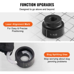 VEVOR Kit Di Punzonatrice Idraulica Per Perforazione Con 6 Dadi Pressione Massima Da 10 Tonnellate, Kit Di Utensili Per Perforazione Idraulica In Acciaio Misura Di Dadi 1,27cm-5,08cm Con Tubo Da 75cm 9 VEVOR Kit Di Punzonatrice Idraulica Per Perforazione Con 6 Dadi Pressione Massima Da 10 Tonnellate, Kit Di Utensili Per Perforazione Idraulica In Acciaio Misura Di Dadi 1,27cm-5,08cm Con Tubo Da 75cm -Makitae Outlet 97820070 5