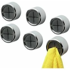 Clip Per Strofinaccio Da 6 Pezzi, Gancio Adesivo Per Strofinaccio, Gancio A Ventosa Per Strofinaccio Da Cucina, Porta Asciugamani Da Cucina Con Ventosa Per Bagno, Armadio E Armadio