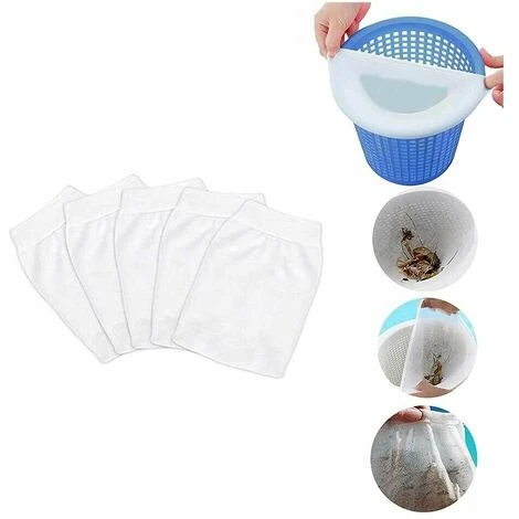 Calza Filtrante Per Cestello Skimmer Piscina Fino A 25 Cm - 5 Pezzi 1 Calza Filtrante Per Cestello Skimmer Piscina Fino A 25 Cm - 5 Pezzi