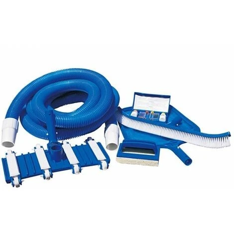 Set Accessori Per Pulizia E Manutenzione Piscina - 6 Pezzi - Con Tubo, Spazzola, Retino, Spugna E Test Kit PH E Cloro 1 Set Accessori Per Pulizia E Manutenzione Piscina - 6 Pezzi - Con Tubo, Spazzola, Retino, Spugna E Test Kit PH E Cloro