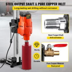 VEVOR Macchina Per Carotaggio Con Base Rotabile A 45 Gradi, Trapano A Colonna 4800w, Trapano A Colonna Da Banco, Con Ingresso In Rame, Core Drill Rig, Usato Nella Perforazione Di Cemento Armato 8 VEVOR Macchina Per Carotaggio Con Base Rotabile A 45 Gradi, Trapano A Colonna 4800w, Trapano A Colonna Da Banco, Con Ingresso In Rame, Core Drill Rig, Usato Nella Perforazione Di Cemento Armato -Makitae Outlet 98635379 4