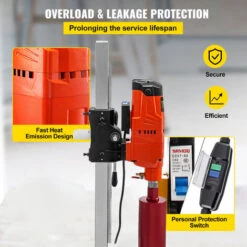 VEVOR Macchina Per Carotaggio Con Base Rotabile A 45 Gradi, Trapano A Colonna 4800w, Trapano A Colonna Da Banco, Con Ingresso In Rame, Core Drill Rig, Usato Nella Perforazione Di Cemento Armato 9 VEVOR Macchina Per Carotaggio Con Base Rotabile A 45 Gradi, Trapano A Colonna 4800w, Trapano A Colonna Da Banco, Con Ingresso In Rame, Core Drill Rig, Usato Nella Perforazione Di Cemento Armato -Makitae Outlet 98635379 5