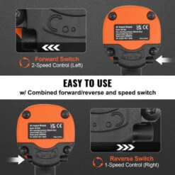 VEVOR Avvitatore Pneumatico A Percussione Quadrato 1,9cm 2535,4 Nm, Avvitatore Pneumatico A Impulsi Pressione Tra 6,2-8,3bar Velocità Max. 6000giri/min Per Riparazioni Auto Veicoli Da Officina Garage 9 VEVOR Avvitatore Pneumatico A Percussione Quadrato 1,9cm 2535,4 Nm, Avvitatore Pneumatico A Impulsi Pressione Tra 6,2-8,3bar Velocità Max. 6000giri/min Per Riparazioni Auto Veicoli Da Officina Garage -Makitae Outlet 98635400 5