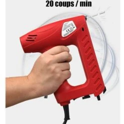 Cucitrice/chiodatrice Elettrica A Forza D'impatto Regolabile Con 1200 Graffette Da 1,4 Cm E 300 Chiodi Da 1,5 Cm, 20 Colpi Al Minuto Per Tappezzeria, Elementi Di Fissaggio, Lavorazione Del Legno -Makitae Outlet 98707218 3