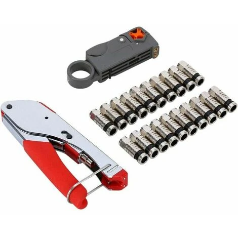 Crimp Cutters-RG59 RG6 Strumento Di Crimpatura A Compressione Per Cavo Coassiale Per Connettore F Home CATV TV CT, 3 Crimp Cutters-RG59 RG6 Strumento Di Crimpatura A Compressione Per Cavo Coassiale Per Connettore F Home CATV TV CT, - immagine 3