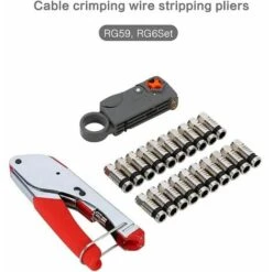 Crimp Cutters-RG59 RG6 Strumento Di Crimpatura A Compressione Per Cavo Coassiale Per Connettore F Home CATV TV CT, 9 Crimp Cutters-RG59 RG6 Strumento Di Crimpatura A Compressione Per Cavo Coassiale Per Connettore F Home CATV TV CT, -Makitae Outlet 98718637 5