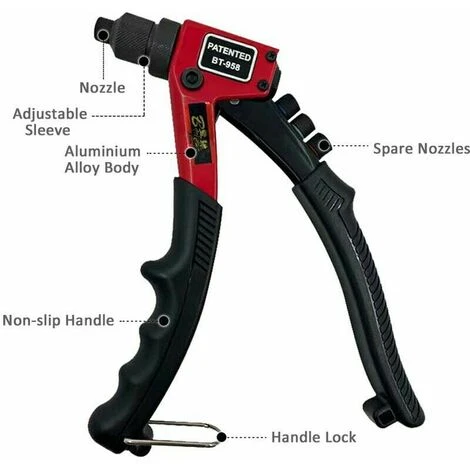 Rivettatrice Singola Per Pistola Sparachiodi Manuale Da 8 Pollici 4 Rivettatrice Singola Per Pistola Sparachiodi Manuale Da 8 Pollici - immagine 4