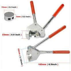 Pinza Per Sigillatura Set Di Pinze Per Piombo Rosso Da 10 Mm Impugnatura In Plastica (1x Pinza Per Cavi Sigillanti + 20 X Fili + 20 X Fili Sigillanti) -Makitae Outlet 99547395 3