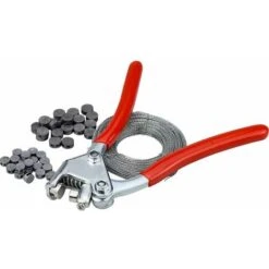 Kit Di Bloccaggio, Guarnizioni E Fili Sigillanti Per Scatola Donazioni, Pinze Sigillanti, Piombatura, (1x Fermacavi + 100 Fili Da 8 Mm + Filo Sigillante Da 30 M) -Makitae Outlet 99548238 5